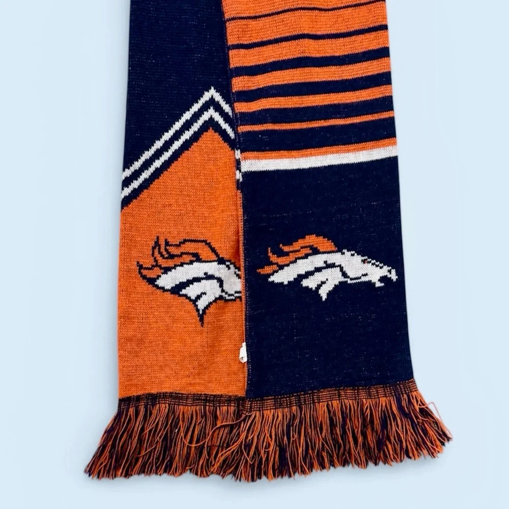 Forever Collectibles Orange and Blue Winter Knit Denver Broncos Scarf - Picture 2 of 6